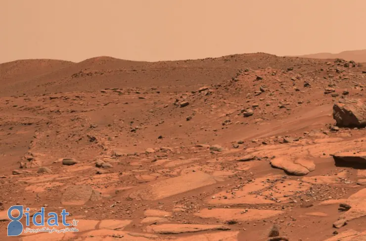 مریخ نورد Tasab تصویری سه بعدی از یکی از دهانه های در منطقه Jizero مریخ ثبت کرد