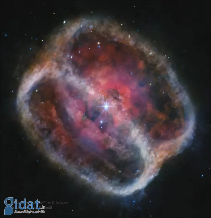 تصویر روز ناسا: سحابی سیاره‌نمای NGC 1514 در نور فروسرخ