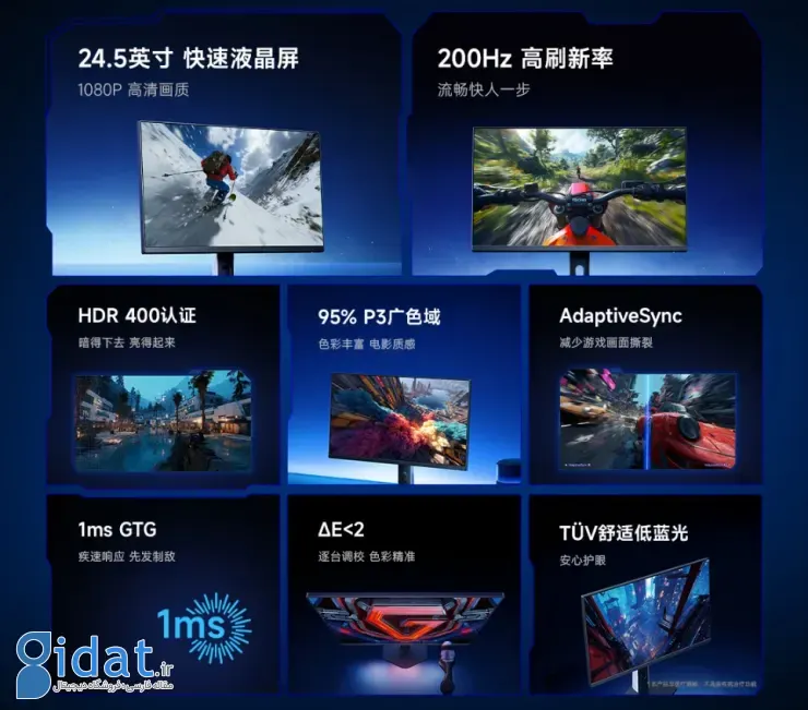 مشخصات مانیتور گیمینگ ردمی G25
