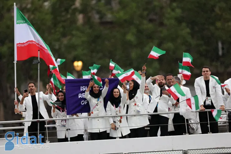 اولین تصویر از کاروان ایران در افتتاحیه المپیک