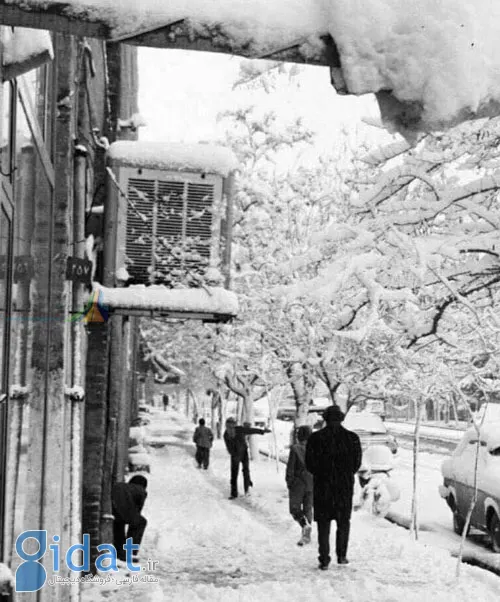 تصاویر زیبا و دیدنی از تهران قدیم در روز‌های برفی 