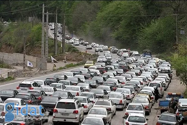 ترافیک سنگین در جاده های شمال کشور