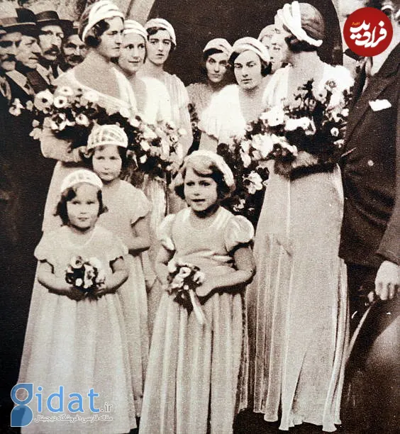 عکسی زیر خاکی از ملکه الیزابت در ۴ سالگی