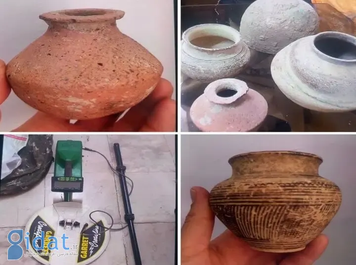 کوزه های تاریخی در زرقان کشف شد