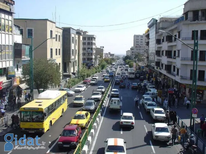 عکسی از خیابان پاسداران تهران، سال ۱۳۴۷