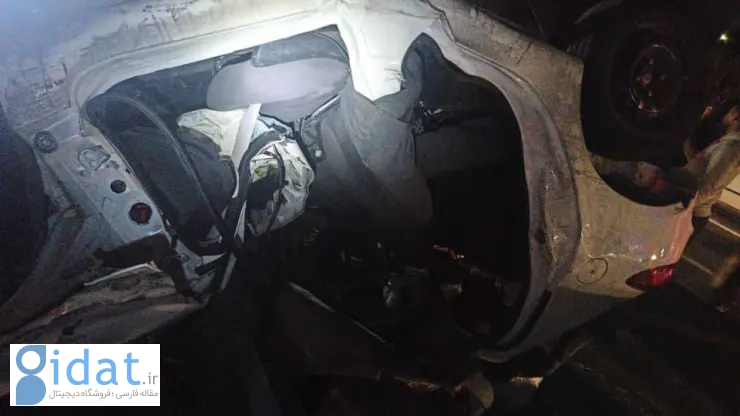تصادف مرگبار پژو ۲۰۶ در بزرگراه حکیم