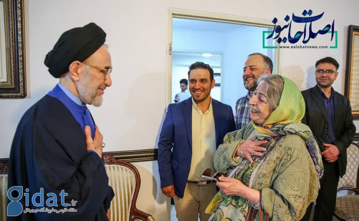 تصویری از دیدار مرضیه برومند با خاتمی در سال جدید