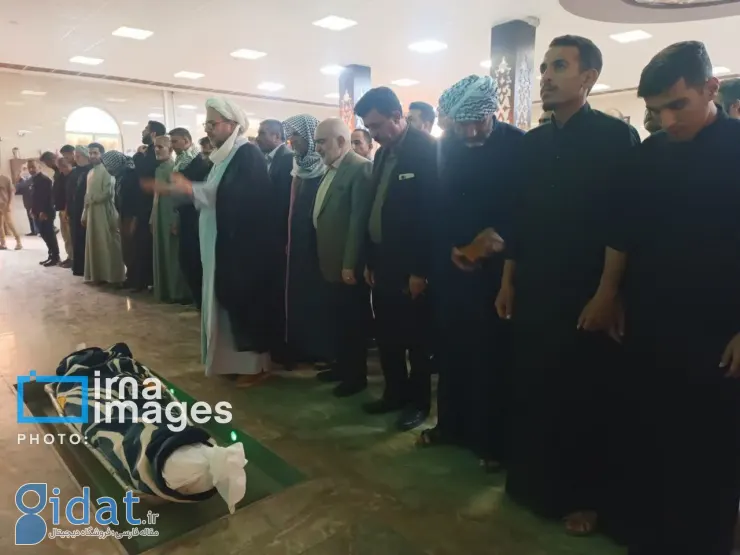 حضور استاندار خوزستان در مراسم تشییع پیکر احمد بالدی