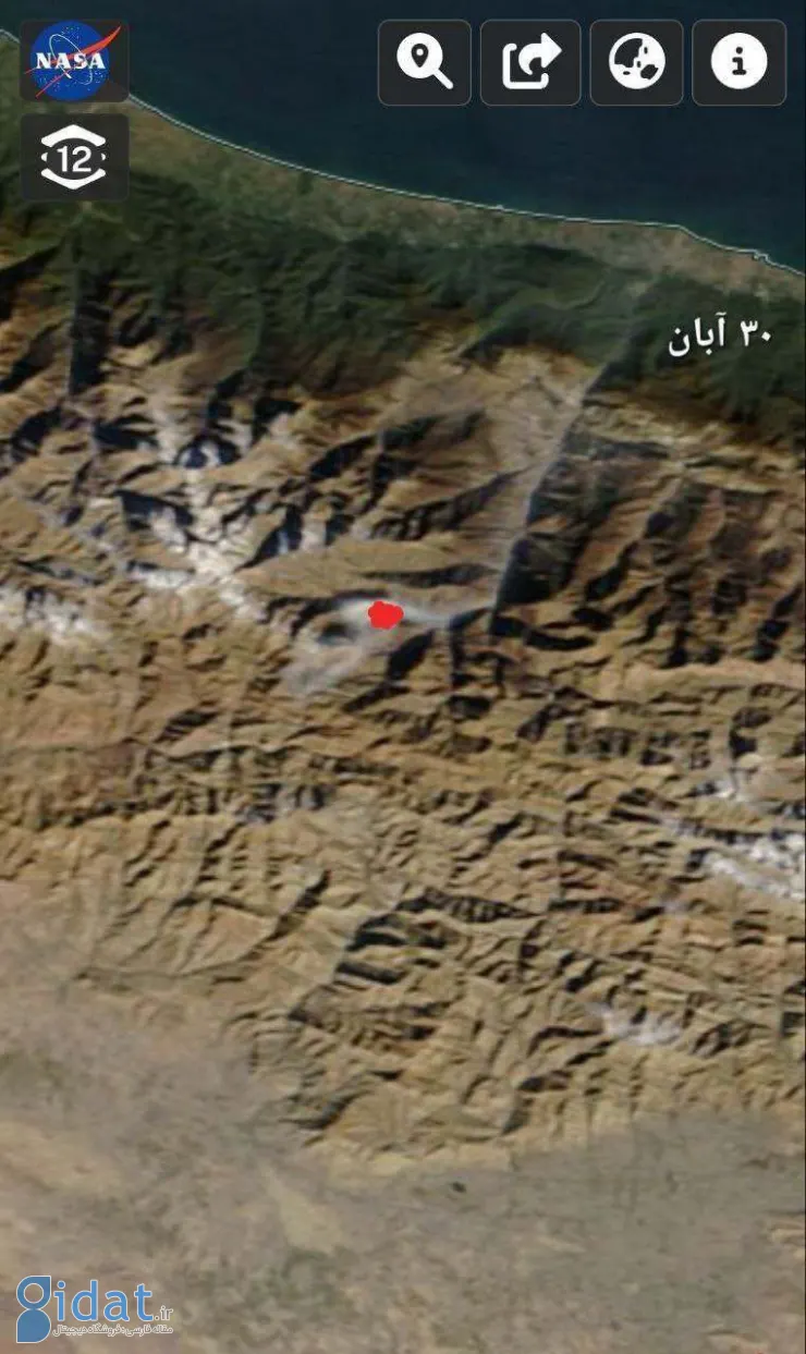 تصاویر شگفت‌انگیز ناسا از آتش‌سوزی جنگل الیت