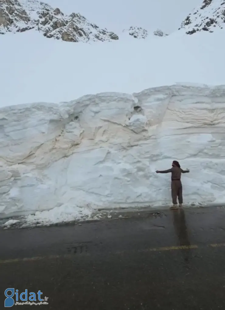 ارتفاع برف در این منطقه به ۶ متر رسید