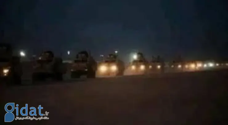 ورود کاروان بزرگ نظامی آمریکایی به عراق