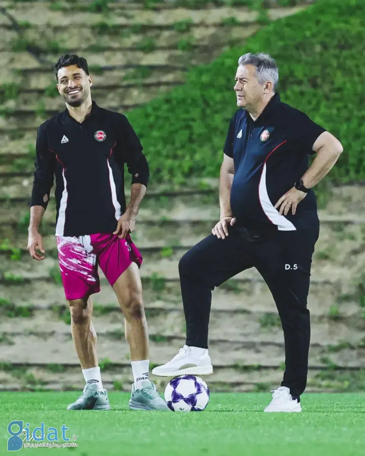 تصویری غیرمنتظره از اسکوچیچ و شجاع در تمرین تراکتور