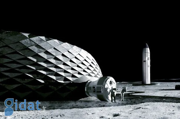 ساخت خانه های عجیب در ماه