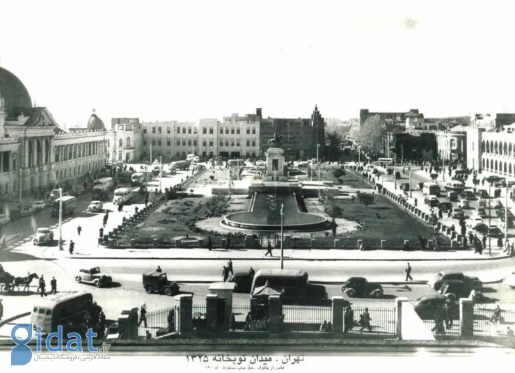 تصاویر جالب از میدان توپخانه 77 سال پیش