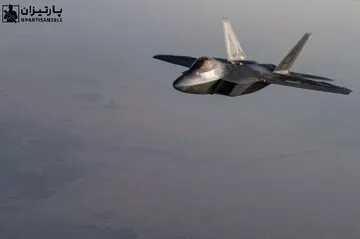 F-22 در آسمان خاورمیانه پرواز کرد