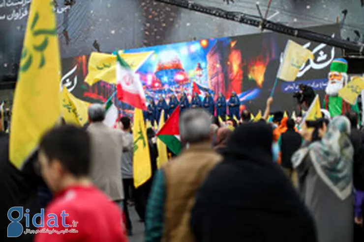 عکسی از پسر بزرگ رهبر انقلاب در راهپیمایی امروز
