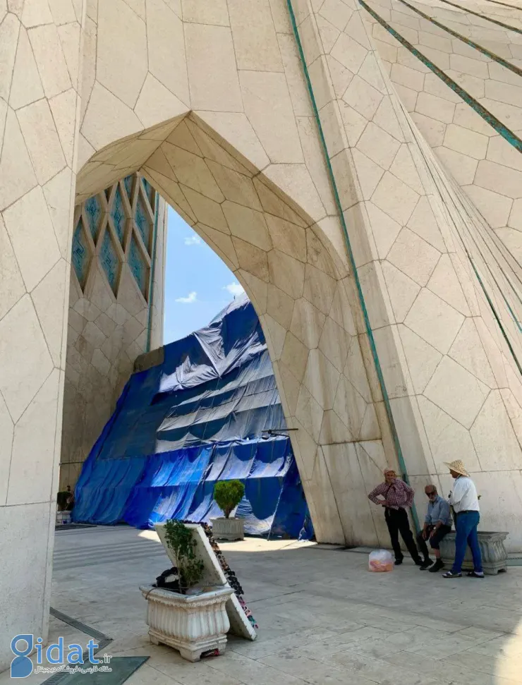 زاکانی ظاهر برج آزادی را تغییر داد!