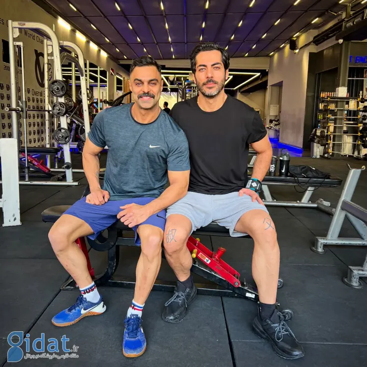 قاب صمیمانه دو بازیگر مشهور سینمای ایران در باشگاه