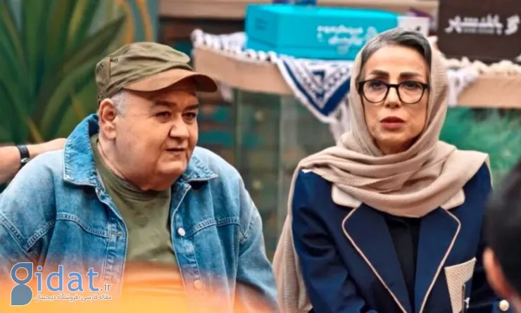 اکبر عبدی و همسرش در کنار فریبا کوثری در خانه سینما