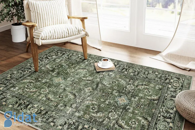 چرا فرش وینتیج سبز بهترین انتخاب برای آشپزخانه است؟