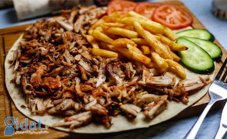 یک روش خیلی سریع برای تهیه کباب ترکی دونر