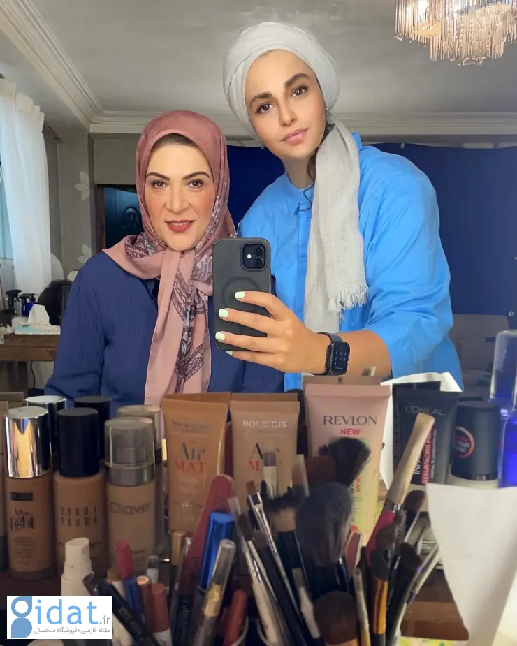 عکس های اختصاصی از ریما رامین فر در اتاق گریم پایتخت ۷