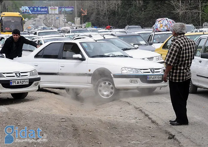 فیلمی از وضعیت اسفبار مردم در جاده چالوس!