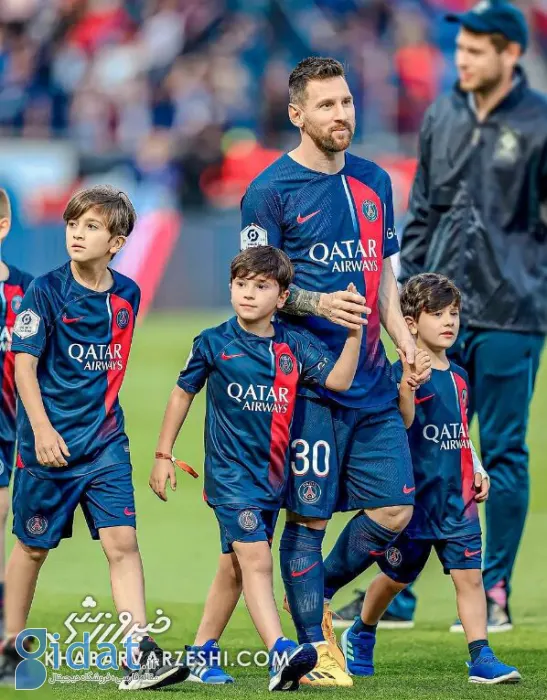 آرزوی قلبی پسر مسی در آخرین بازی پدرش در فرانسه!