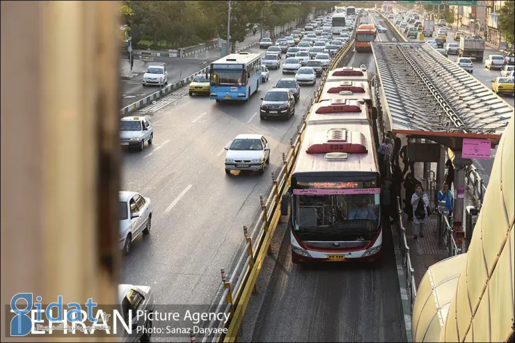 تصاویر تکان دهنده از اتوبوس شهری در تهران