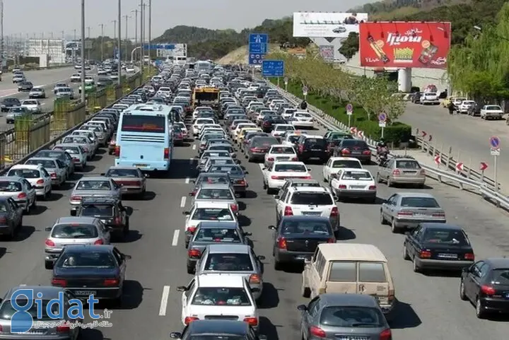 وضعیت ترافیک بهشت ​​زهرا در آخرین جمعه سال