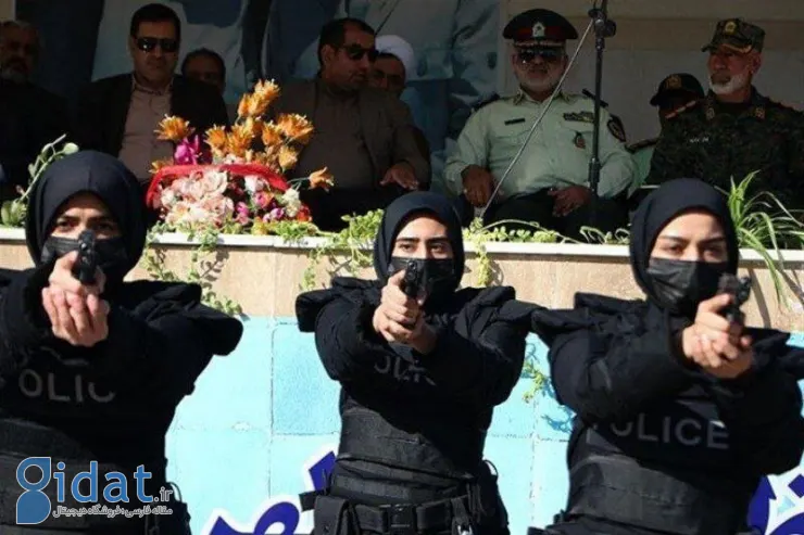 پوشش خاص زنان مسلح در یگان ویژه کرمان