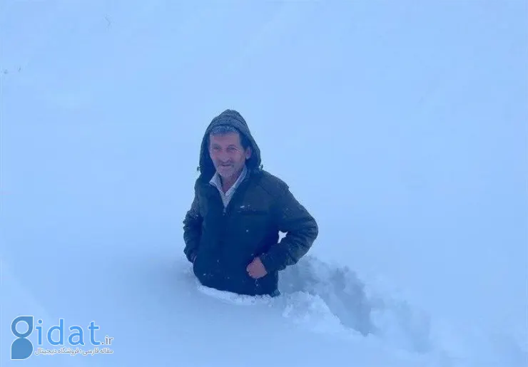 قدرت زمستان با برف تا کمر!