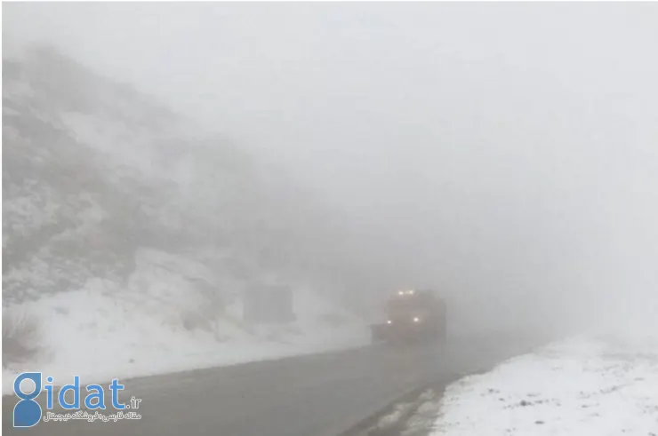 مه گرفتگی و ترافیک سنگین در برخی محورها