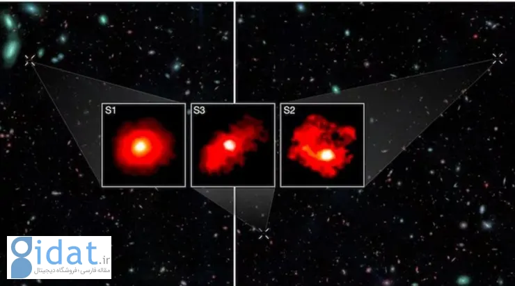 کشف سه کهکشان به نام «هیولا‌های قرمز»