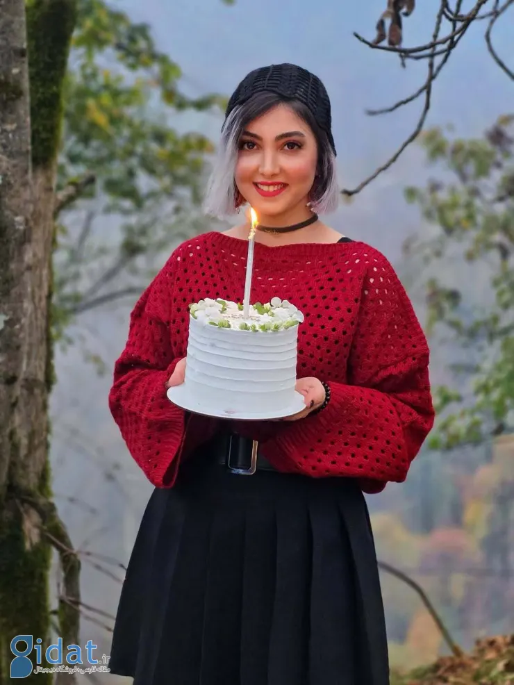 زیبا کرمعلی تولد ۲۹ سالگی خود را در دل جنگل جشن گرفت