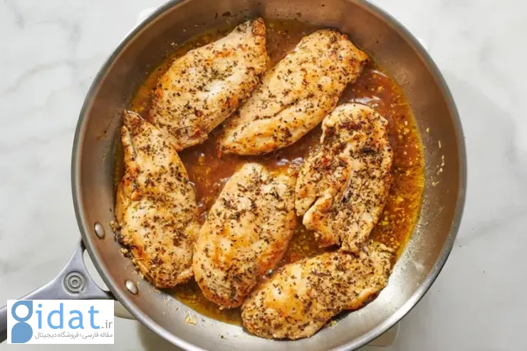 طرز تهیه فیله مرغ با سس کره و سیر!