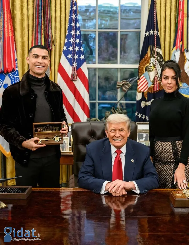 جورجینا رودریگز در دفتر ترامپ!