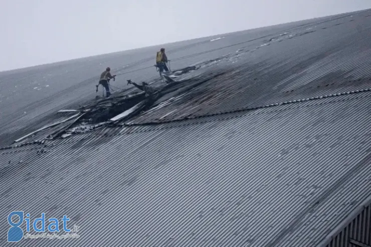 سپر محافظ چرنوبیل در حمله یک پهپاد سوراخ شد