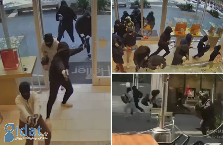 سرقت از یک جواهرفروشی توسط ۲۵ نفر