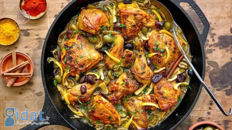 مرغ مراکشی؛ یک غذای اصیل و سنتی از شمال آفریقا