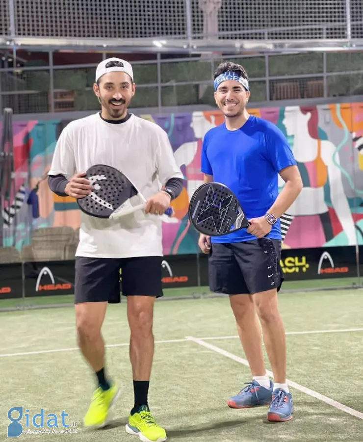 ورزش جدید رضا گوچی در جزیره لاکچری امارات