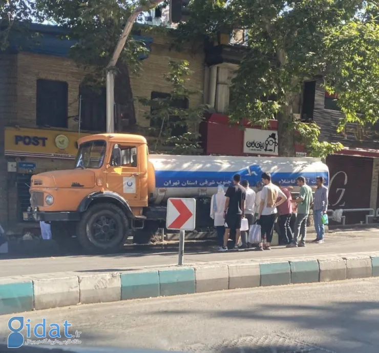عکسی ترسناک از مشکل کمبود آب در تهران