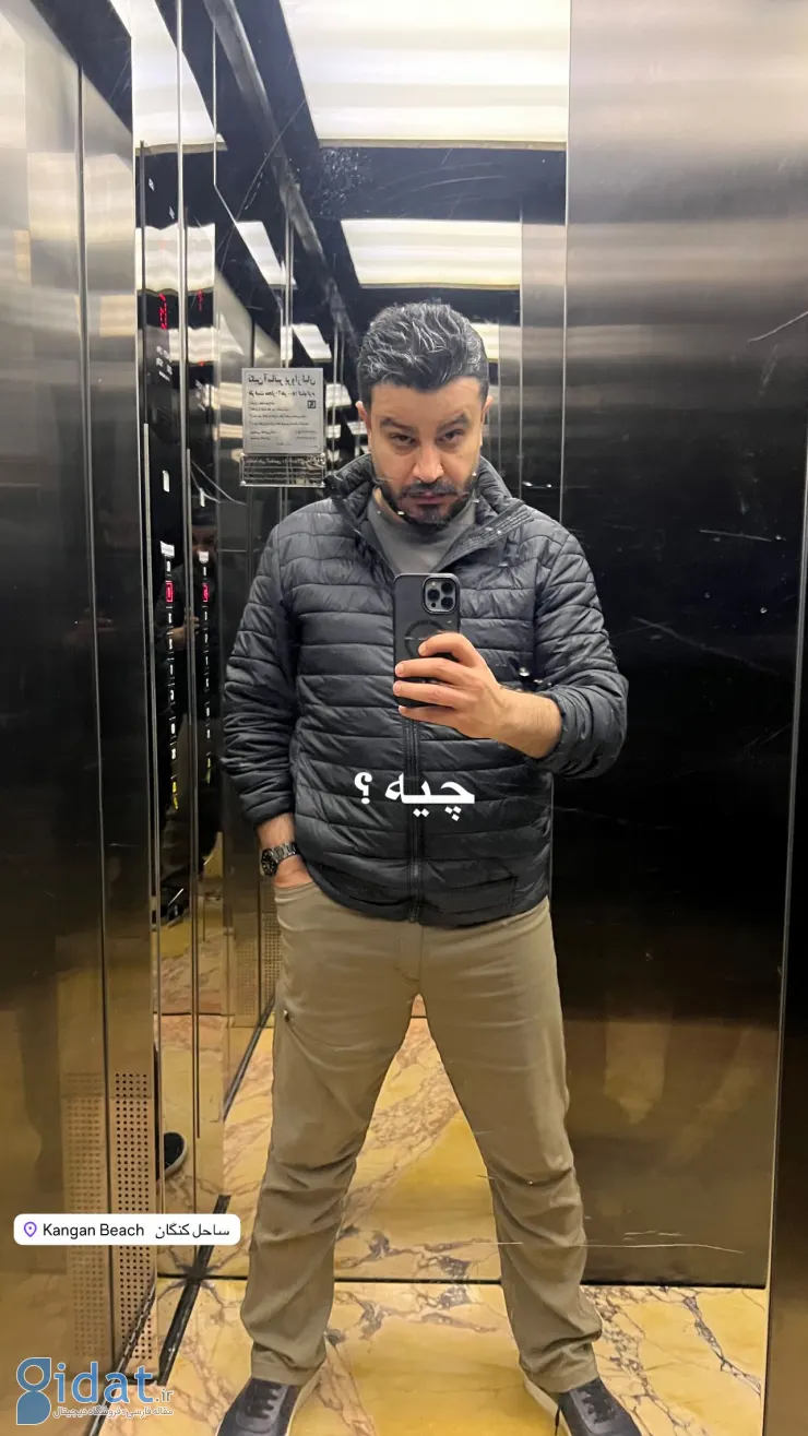 سلفی عجیب مجری شبکه ۳ در آسانسور