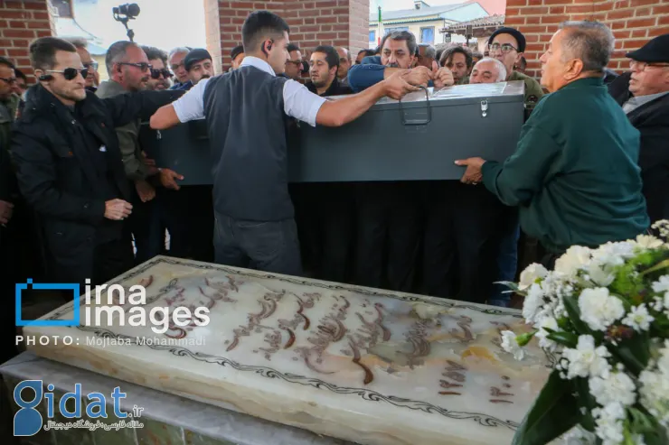 تصاویری از مراسم تشییع پیکر ناصر مسعودی در رشت