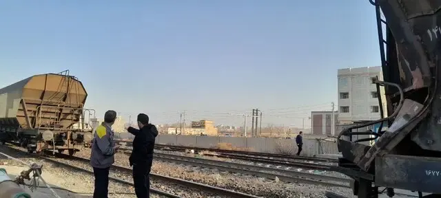 حادثه ریلی در ورودی ایستگاه پیشوا