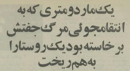 مار ۲ متری برای انتقام به روستایی در خراسان حمله کرد!