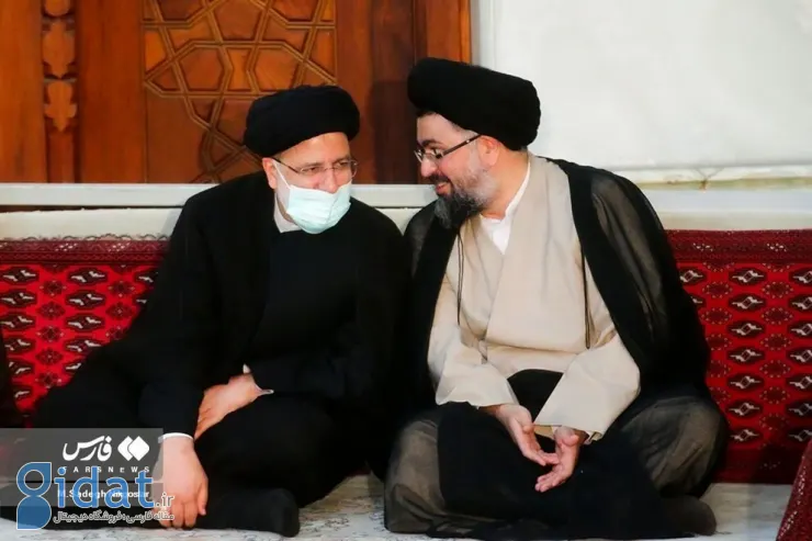 با آرزوی موفقیت برای ابراهیم رئیسی در کنار نوه امام خمینی