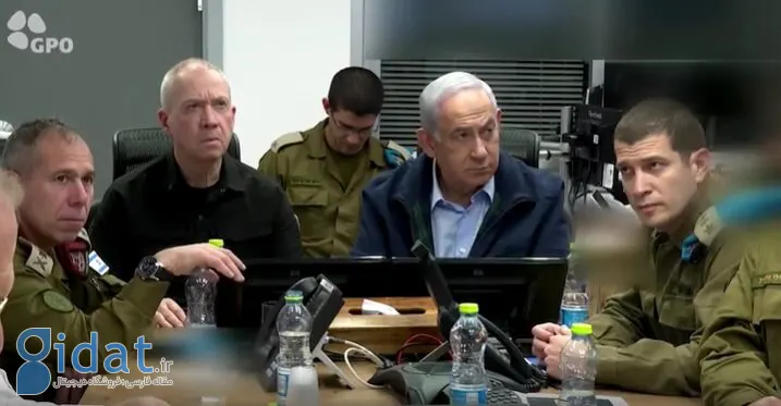 چهره گیج نتانیاهو هنگام آزادی زندانیان