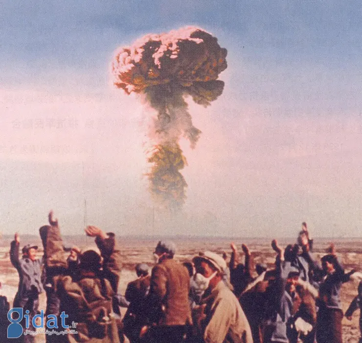 تصویری شگفت انگیز از انفجار اتمی در چین