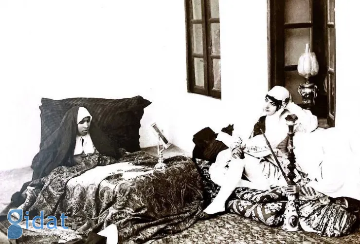 عکس دیده نشده از زن ایرانی در اندرون خانه‌ی دوره ناصری